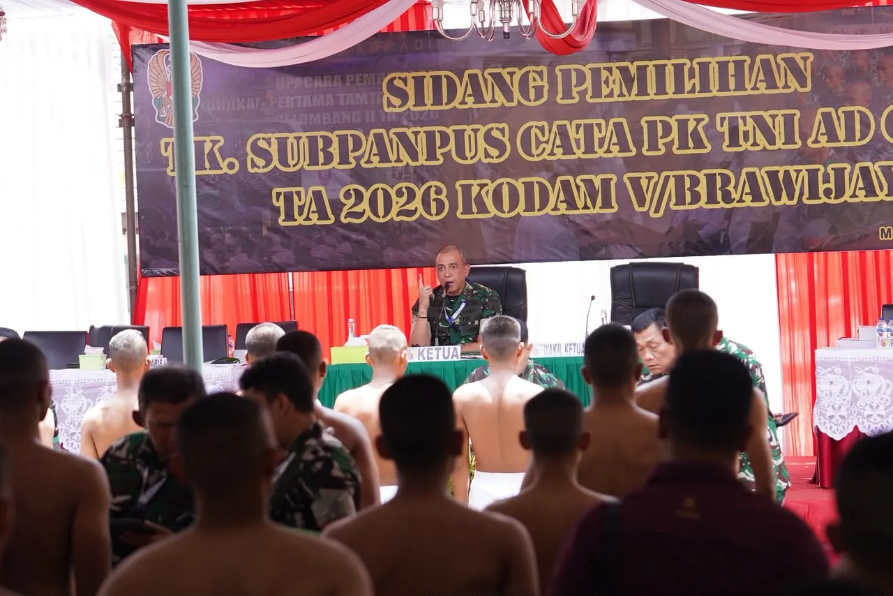 Kodam V/Brawijaya gelar Sidang Pantukhir Cata Gel III, Gerbang Akhir 1.725 Casis Menuju Prajurit TNI AD