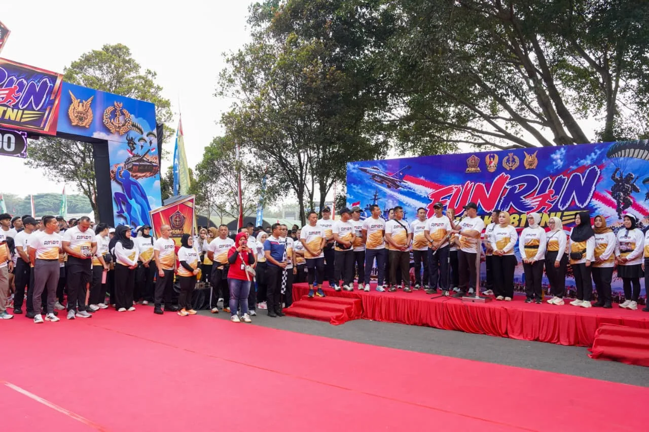 5.000 Langkah Kebersamaan, Fun Run HUT ke-81 TNI Satukan Prajurit dan Rakyat di Malang