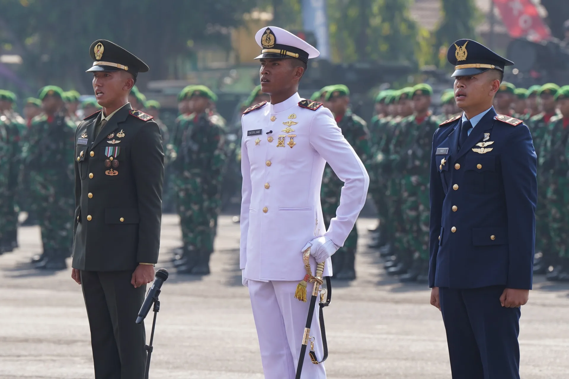 HUT Ke-81 TNI di Makodam V Brawijaya: Kuatkan Kemanunggalan dan Jaga Kedaulatan Negeri