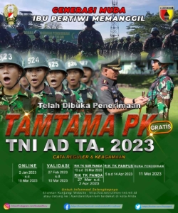 Pamflet Penerimaan Tamtama